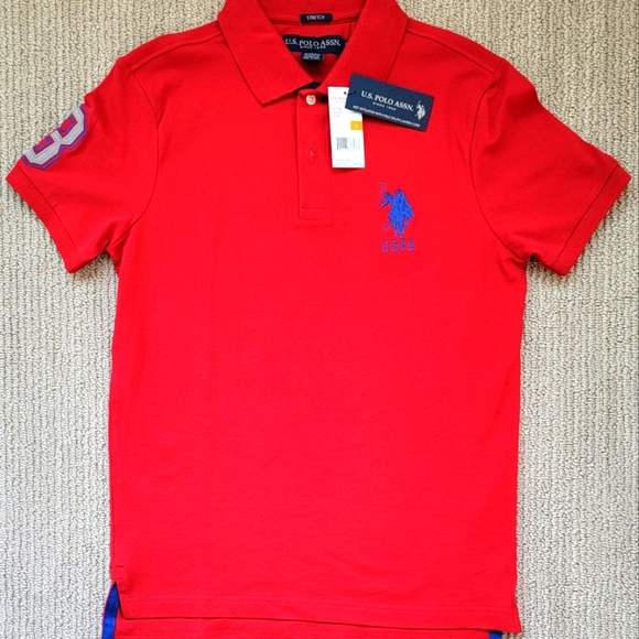 Red U.S Polo Assn. Shirt (Brand New) - Picture 1 of 4